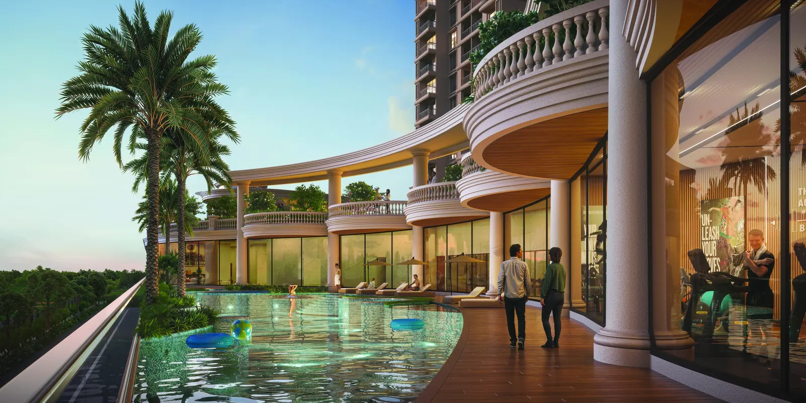 Everlyn Tower D Luxury 3 BHK Floor Plan by Krisala Developers